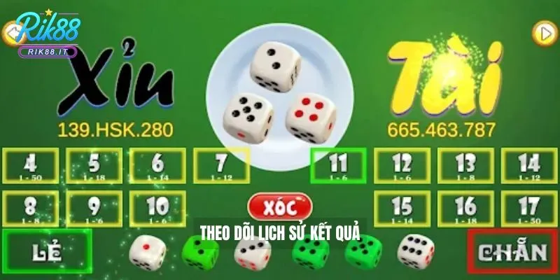 Theo dõi lịch sử kết quả