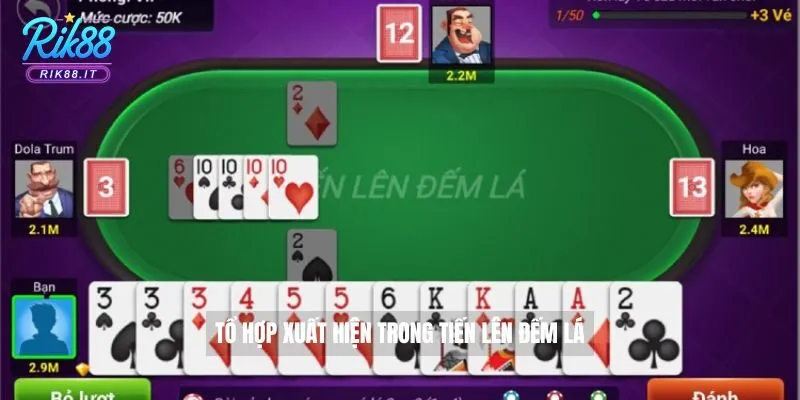 Tổ hợp xuất hiện trong tiến lên đếm lá